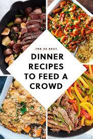 You'll have a delicious dinner on the table in about 20 minutes flat. 50 Big Batch Dinner Recipes To Feed A Crowd Entertaining Food Dinner Feeding A Crowd Easy Dinner Party