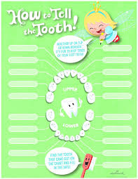 Tooth Tracker Lost Tooth Chart Tooth Chart Tooth Fairy