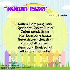Rukun Islam Original Song Balonku Lirik Lagu Belajar Kegiatan Sekolah