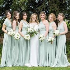 Stunning In Sage Twobirds Bridesmaids Convertible Ballgown Sage Bridesmaid Dresses Convertible Bridesmaid Dress Two Birds Bridesmaid