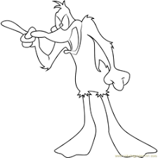 For boys and girls, kids and adults, teenagers and toddlers, preschoolers and older kids at school. Daffy Duck Coloring Page For Kids Free Daffy Duck Printable Coloring Pages Online For Kids Coloringpages101 Com Coloring Pages For Kids