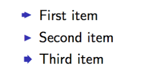 Simple Way Of Drawing A Filled Arrow Triangle For Use As Item Bullet Tex Latex Stack Exchange