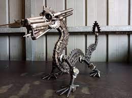 Nuts And Bolts Artistry On Instagram The Dragon Is Finished Welded Using Nuts Bolts Screws Washers Sp Metal Art Projects Horseshoe Crafts Dragon