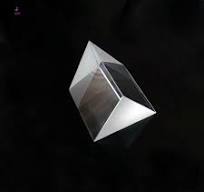 Ensino de quartzo triângulo de vidro óptico 60 graus prisma equilateral