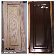 Diy Diy Cabinet Makeover With General Finishes Gel Stain Bathroom Cabinet Makeover Cabinet Makeover Diy Staining Cabinets
