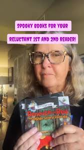👻 Two spooky books your first or second grader will actually want to  read:, 🕯️ In a Dark, Dark Room — gentle chills, short chapters, perfect  for beginners., 😱 Beneath the Bed and Other Scary Stories — ...