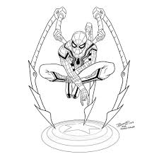 Iron man is the name of the armor developed by tony stark with the help of yinsen. Iron Spider Spiderman Homecoming Coloring Pages Novocom Top