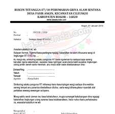 Contoh surat undangan rapat resmi. Contoh Surat Undangan Rapat Bahasa Sunda Bagi Contoh Surat