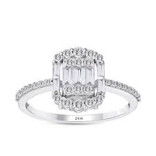 0,52 Karat Baget Pırlanta Yüzük - 3001669152  ZEN Pırlanta