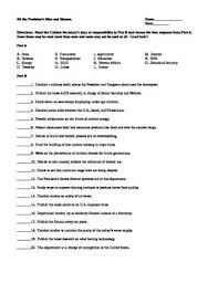 The Executive Branch Us Government Bureaucracy Who Does What Matching Activity