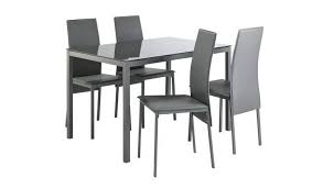 Maybe you would like to learn more about one of these? Buy Argos Home Lido Glass Dining Table 4 Grey Chairs Dining Table And Chair Sets Argos