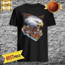 Motor Harley Davidson Cycles Thermal 3d Emblem Eagle Vintage Shirt