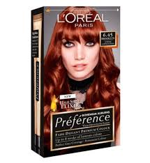 Loreal Preference 6 45 Brooklyn Copper Auburn Tinta De Cabelo Cabelo Ruivo Cores De Cabelo