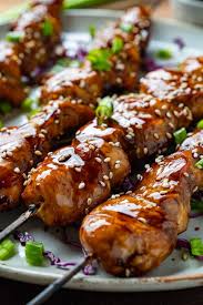 Yakitori Japanese Grilled Chicken Skewers Recipe Chicken Skewers Food Asian Cooking