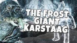 Skyrim The Frost Giant Karstaag Youtube My favorite glitch thing with skyrim has to be the fact that bethesda patched the giant space program glitch and immediatly got backlash for it and had to actually put it. skyrim the frost giant karstaag