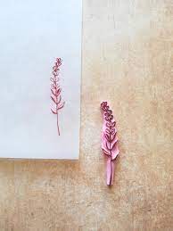 Lavender Rubber Stamp For Wedding Invitation Rustic Etsy Flower Stamp Wedding Invitations Rustic Paper Lovers