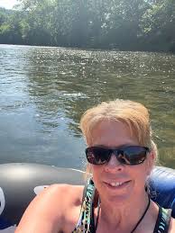Enjoying the Juniata River near Mifflin, Pa. Boy was it hot !!