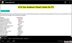 Try the latest version of cheat for gta san andreas for . Descargar Gta San Andreas Cheat Codes 2015 Android Apps Apk 4413092 Auto Theft Grand Codes Cheat Cheats Gta Mobile9