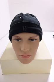 Bonnets noirs en polyester pour homme