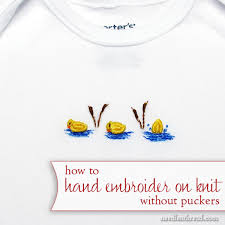 Hand Embroidery On Knit Fabric Needlenthread Com