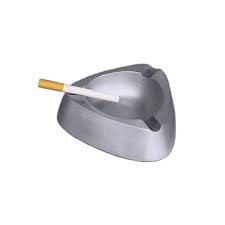 Posacenere Benzon In Alluminio Satinato Da Tavolo 10 Cm Pub Ashtray