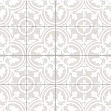 It's currently a bit busy. Della Torre Annabelle Gray 8 In X 8 In Glazed Porcelain Encaustic Floor Tile In The Tile Department At Lowes Com