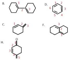Identify The Compounds A H That Have A Conjugated System Study Com