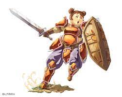 Original Art] Adorable Armour Knight, Meg : r/fireemblem