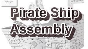Instructions included worldwide shipping missing piece insurance description + black pirate ship features a pirate ship with a deck, pirate flag, helm, barrels, sails, and most importantly, cannons. Instructions