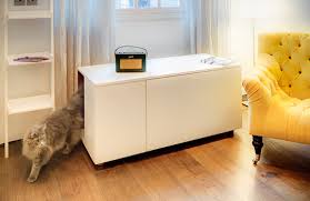 Include brushes that can comfortably smooth out a cat or dog's fur while removing excess hairs that are being shed. Catteux Modern Furniture To Conceal The Litter Box Hauspanther