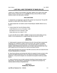 I, , personally appeared before. Last Will And Testament Form Free Last Will Template Word Pdf Legal Templates