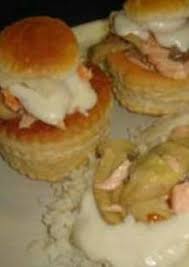 Bouchees A La Reine Au Saumon