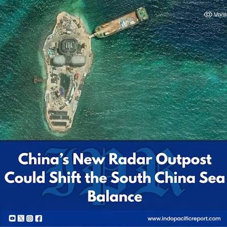 IndoPacific - China's new construction on Yagong Reef signals another step in the gradual militarization of the northern South China Sea. While the exact purpose remains uncertain, the possible radar facility could