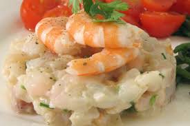 Tartare De Daurade Et Crevettes Roses Tartare De Daurade Recette De Tartare Tartare De Poisson