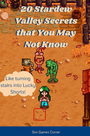 20 Stardew Valley Secrets That You May Not Know In 2020 Stardew Valley Valley Game All Video Games
