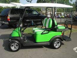 Key Lime Green Golf Cart Golf Carts Custom Golf Carts Golf