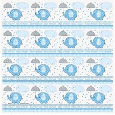 Blue Elephant Baby Shower Wrapping Paper Baby Boy Shower Party Baby Shower Wrapping Baby Shower Gifts For Boys