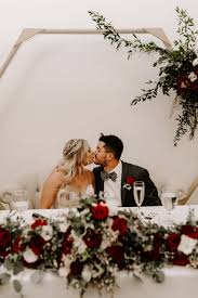 Hexagon Arch Behind Head Table Wedding Arbor Rustic Head Table Wedding Wedding Arbour