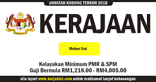 Jom tengok jawatan kosong terkini 2018. Jawatan Kosong Kerajaan Terkini 2018 Kelayakan Minimum Pmr Spm