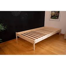 Buy allewie queen platform bed frame with 4 drawers storage and headboard, square stitched button tufted upholstered mattress foundation with wood slat support, no box spring needed, dark grey: Solid Wood Unfinished Springfield Platform Bed All Sizes More Than A Furniture Store