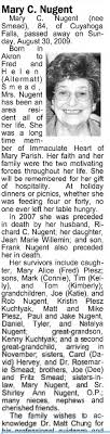 Mary Catherine Smead Nugent (1925-2009)
