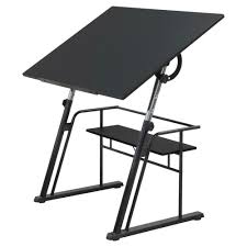 Zenith Adjustable Tilt Table Black Tilt Table Drafting Table Craft Table