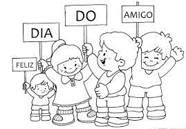 Nessa atividade, as crianças deverão fazer um desenho do seu melhor amigo. Desenhos Para Colorir Dia Do Amigo 2 Pra Gente Miuda