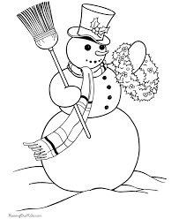 Simple coloring pages of snowmen (and snowwomen, snow girls and snow boys!) are charming free printables for a winter activity to keep little hands busy. Snowman Coloring Pages Coloring Home