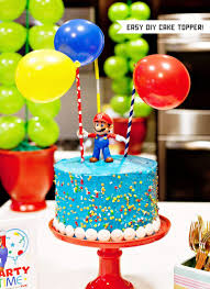 Every birthday needs games, and a mario bros. Super Mario Inspired Party Fun 12 Creative Ideas Part 2 Hostess With The Mostess Mario Bros Cake Super Mario Birthday Party Super Mario Bros Birthday Party
