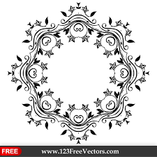 Vector Flower Ornate Frame Design Vector Flowers Frame Design Ornate Frame