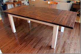 On most extension tables, the table top is cut in half and each half is attached to some sort of runners. Diy Farmhouse Table With Extension Leaves With Plans Sweet Tooth Sweet Life