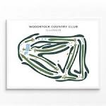 Buy the best printed golf course Woodstock Country Club, Illinois ...