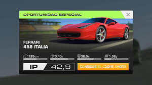 Basically this page shows all cars with. Oferta En Ferrari 458 Italia Real Racing 3 Mocoroute Facebook