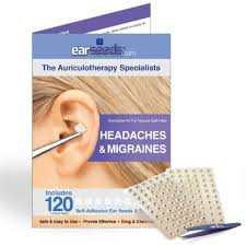Earseeds Headache And Migraines Ear Seed Kit Stainless Steel Tweezer 120 Count